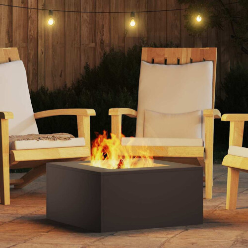 VidaXL vidaXL Fire Pit Black 60 x 60 x 30 cm Steel 2