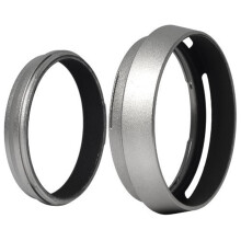 Filter Adapter Ring + Aluminum metal Lens Hood for FinePix X100 Replace LH-X100 LF91