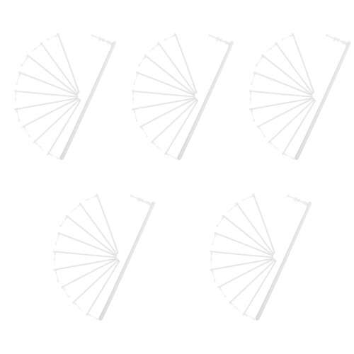 50Pièces Accessoires DIY Tiges Éoliennes Blanches En PVC Robustes 1