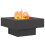 VidaXL vidaXL Fire Pit Black 60 x 60 x 30 cm Steel 3