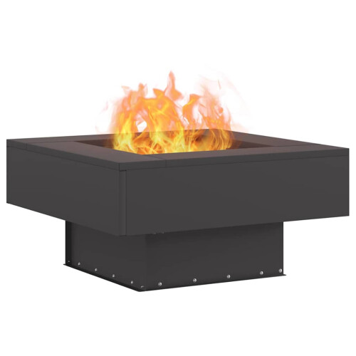 VidaXL vidaXL Fire Pit Black 60 x 60 x 30 cm Steel 2