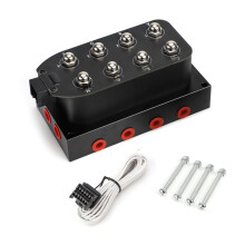 Válvula Solenoide para Suspensão A Ar, Válvula Coletora 0-200/300psi, Amortecedor Pneumático para Caminhão e Automóveis, Válvula de Controle 8