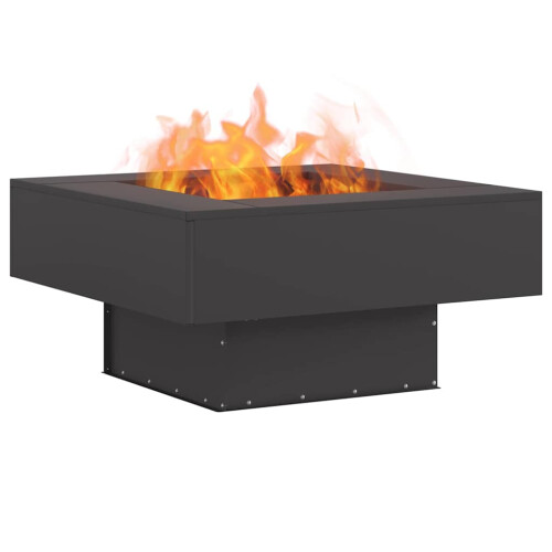 VidaXL vidaXL Fire Pit Black 80 x 80 x 40 cm Steel 2