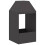 VidaXL vidaXL Fire Pit Black 50 x 50 x 100 cm Steel 2