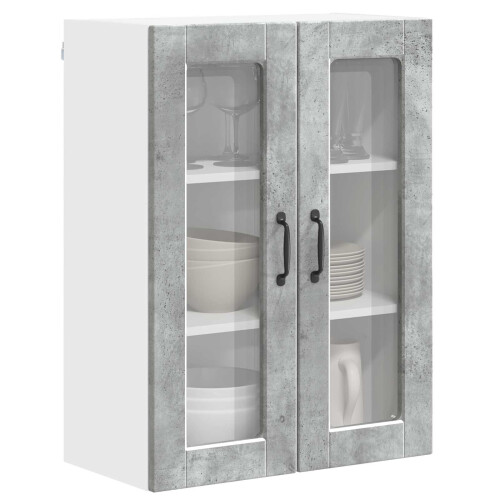 VidaXL vidaXL Dishwasher Panel Concrete Grey 60 x 31 x 80 cm Engineered Wood 2