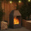 VidaXL vidaXL Fire Pit Black 50 x 50 x 100 cm Steel 4