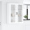 VidaXL vidaXL Dishwasher Panel with Shelf High Gloss White 80 x 31 x 100 cm 4