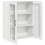 VidaXL vidaXL Dishwasher Panel with Shelf High Gloss White 80 x 31 x 100 cm 5