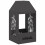 VidaXL vidaXL Fire Pit Black 50 x 50 x 100 cm Steel 2