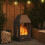 VidaXL vidaXL Fire Pit Black 50 x 50 x 100 cm Steel 4