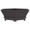 VidaXL vidaXL Fire Pit Black 75 x 75 x 28 cm Steel 2