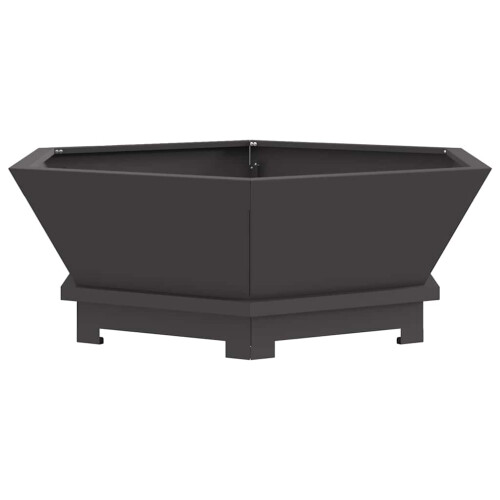 VidaXL vidaXL Fire Pit Black 75 x 75 x 28 cm Steel 1