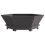 VidaXL vidaXL Fire Pit Black 75 x 75 x 28 cm Steel 5