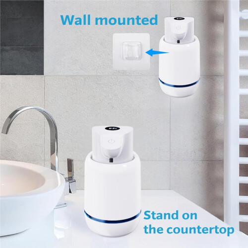 Automatic Touchless Foaming Soap Dispenser 420ml 4 Level Adjustable Rechargeable Electric Wall Mounted for Kitchen B 1