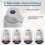 Automatic Touchless Foaming Soap Dispenser 420ml 4 Level Adjustable Rechargeable Electric Wall Mounted for Kitchen B 10