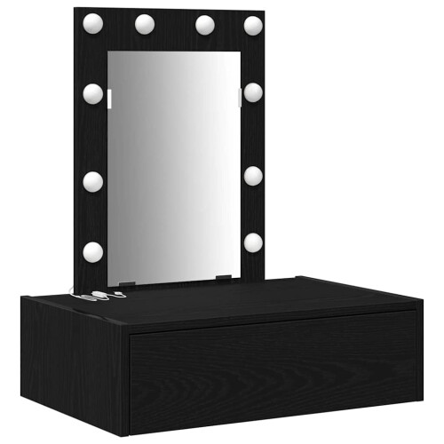 VidaXL vidaXL Dressing Table Black 60 x 40 x 70 cm Engineered Wood 1