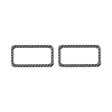 Kolfiber för X5 E53 2000-2006 Instrumentbräda Sidoluftventil Utloppslock Trim Interiörtillbehör