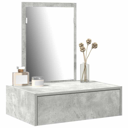 VidaXL vidaXL Dressing Table with Drawer Grey 60 x 40 x 70 cm Engineered Wood 2