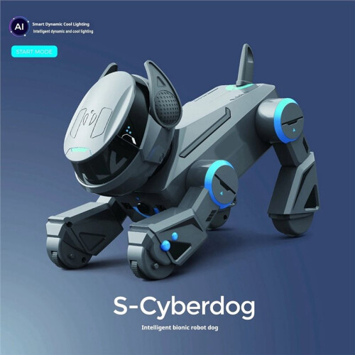 Ai  Robot Dog Gesture Touch Remote Control  Speaker Song Programmable Cool Lighting Toy for Kids Aged 6+ 2