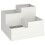 VidaXL vidaXL Garden Planter White 100 x 100 x 60 cm Steel 2