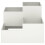 VidaXL vidaXL Garden Planter White 100 x 100 x 60 cm Steel 5