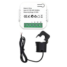Tuya Life ZigBee Meter 80A with Current Transformer Clamp KWh Power Monitor Electricity Statistics110V 240V