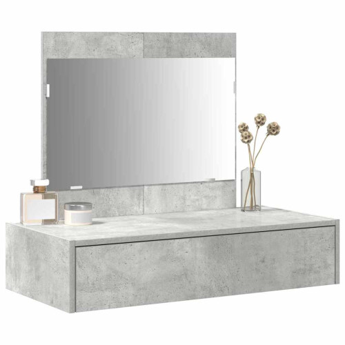 VidaXL vidaXL Dressing Table with Drawer Grey 83 x 40 x 70 cm Engineered Wood 2