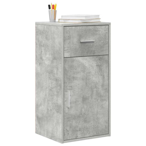 VidaXL vidaXL Sideboard with Drawer Concrete Grey 38 x 34 x 75 cm 2