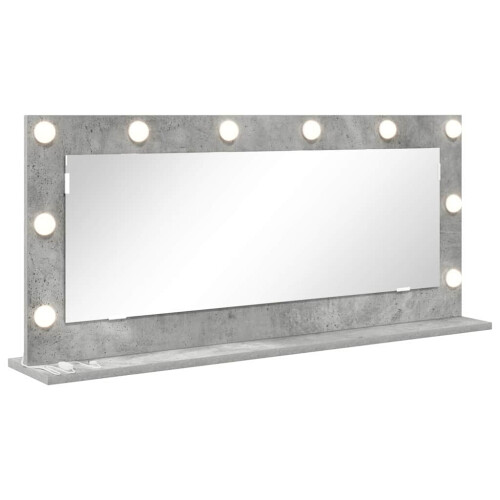 VidaXL vidaXL Vanity Mirror Rectangular Concrete Grey 100 x 45 x 18 cm 1