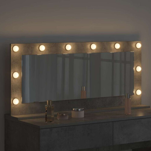 VidaXL vidaXL Vanity Mirror Rectangular Concrete Grey 100 x 45 x 18 cm 2