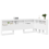 VidaXL vidaXL Storage Headboard with Shelf White 100 cm Engineered Wood 3