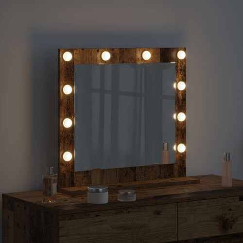 VidaXL vidaXL Vanity Mirror Rectangular with Mirror Old Wood 60 x 55 x 18 cm 2