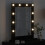 VidaXL vidaXL Vanity Mirror Rectangular with Mirror Black Oak 70 x 50 x 18 cm 3