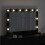 VidaXL vidaXL Vanity Mirror Rectangular with Mirror Black Oak 80 x 15 x 18 cm 3