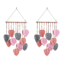 2X Leaf Macrame Wall Hanging Boho Room Home Decor Woven Aesthetic Wall  Home Room Wedding Decoration