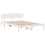 VidaXL vidaXL Bed Frame with Headboard White 150 x 200 cm Solid Pine Wood 4