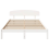 VidaXL vidaXL Bed Frame with Headboard White 150 x 200 cm Solid Pine Wood 5