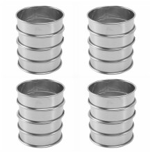 Double Rolled Tart Rings, English Muffin Rings Professional Crumpet Rings Set Of 16