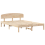 VidaXL vidaXL Bed Frame with Headboard Natural 150 x 200 cm Solid Pine Wood 4