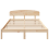 VidaXL vidaXL Bed Frame with Headboard Natural 150 x 200 cm Solid Pine Wood 5