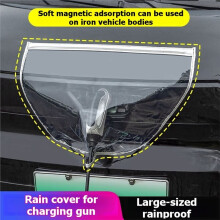 EV Charger Port Cover All Weather EV Charger Strong Magnetic Cover Outdoor Waterproof Rainproof Snowproof Dustproof B