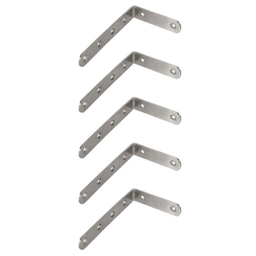 5Stück 125X75mm L-Form Edelstahlregal Eckwinkel Winkel