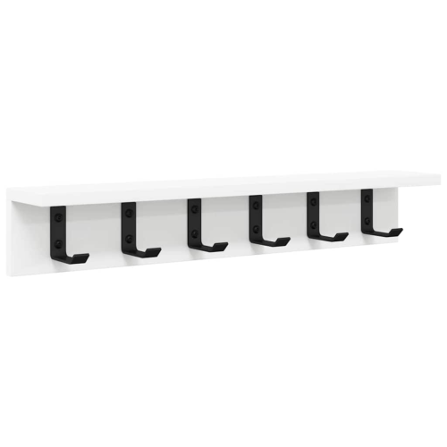 VidaXL vidaXL Wall-Mounted Coat Rack Wall-mounted White 60 x 10.5 x 10.5 cm 1