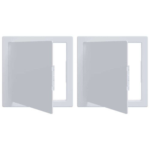VidaXL vidaXL Access Panels 2 pcs White 20 x 20 cm ABS Plastic 1
