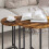 VidaXL vidaXL Side Table Set 2 pcs Smoked Oak and Black 4