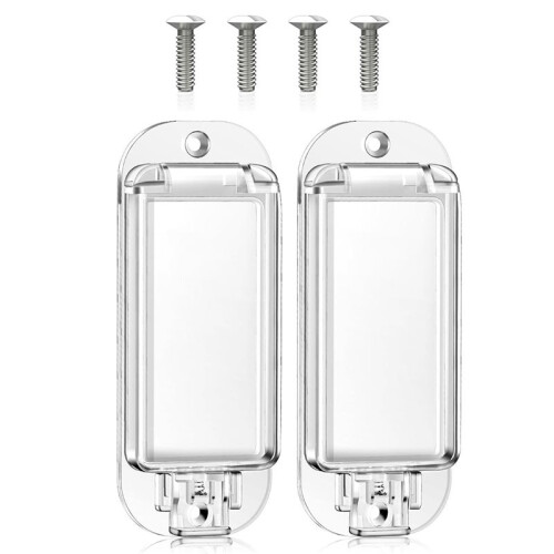 Pacote com 2 Protetores de Interruptor de Luz, Protetor de Interruptor de Parede À Prova de Bebês com Parafusos para Placa de Parede