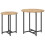 VidaXL vidaXL Side Table Set 2 pcs Artisan Oak and Black 2