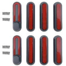 8PCS Electric Scooter Motor Protection Cover Wheel Decoration Cover Reflective Strip for M365 1S PRO PRO2, B