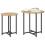 VidaXL vidaXL Side Table Set 2 pcs Artisan Oak and Black 3