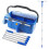 Window Cleaning Kit with Bucket Long Handle Window Squeegee and Microfiber Scrubber,High Window Washing Equipment 1